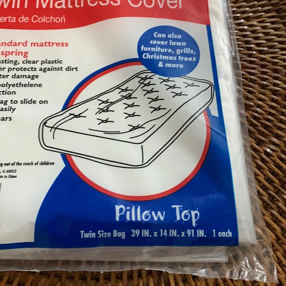 Twin Mattress Cover Pillow Top Fits Standard mattress or Box Spring 39x14x91